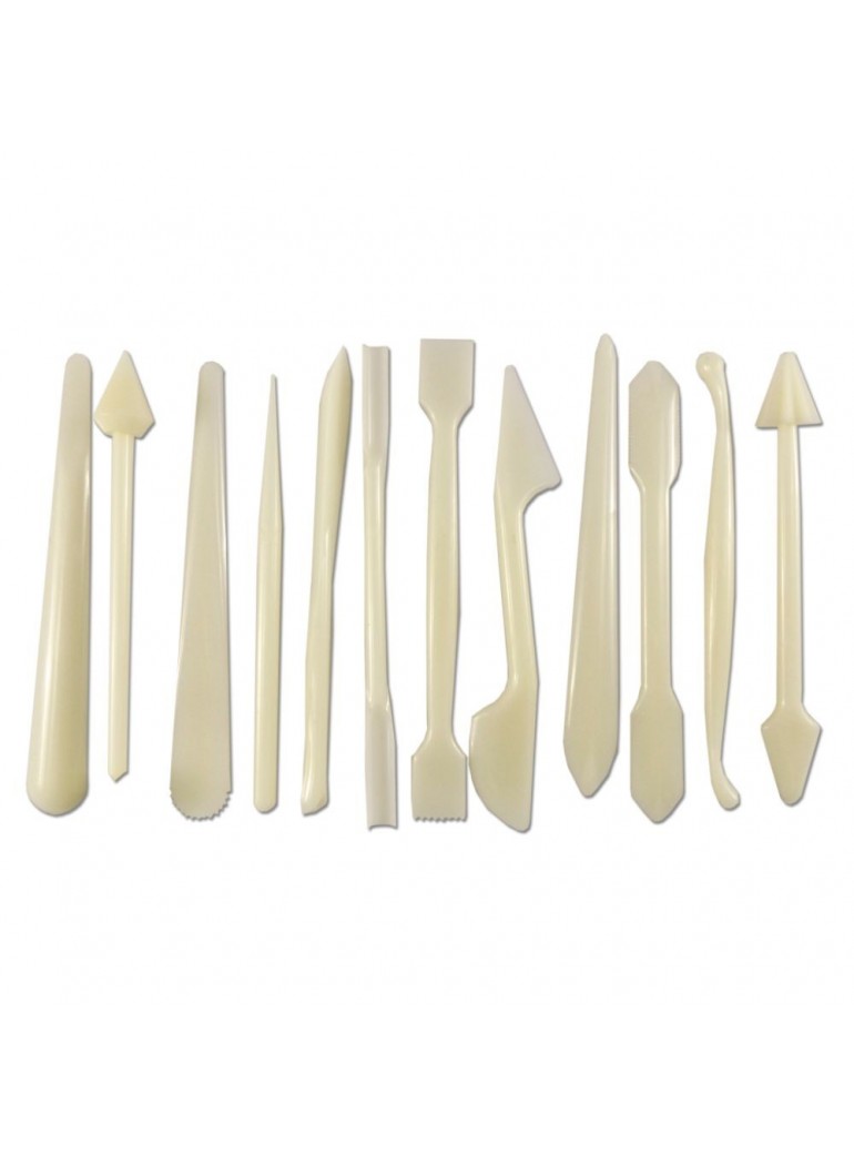 A set of tools for marzipan mass. 14 cm. 12 pcs.