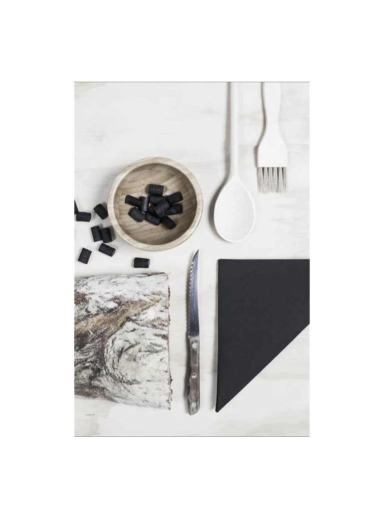 Servetėlės 20x20 cm 1/4 DP  juodos (100)