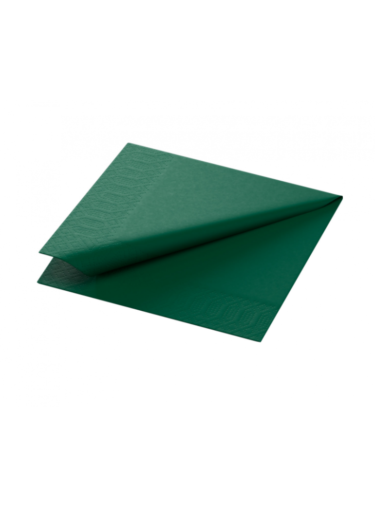 Servetėlės 24 cm 3 sl, tamsiai žalios (250)
