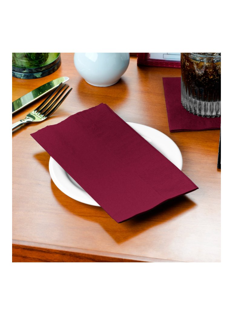 Servetėlės 33 cm 2 sl. bordo (125)