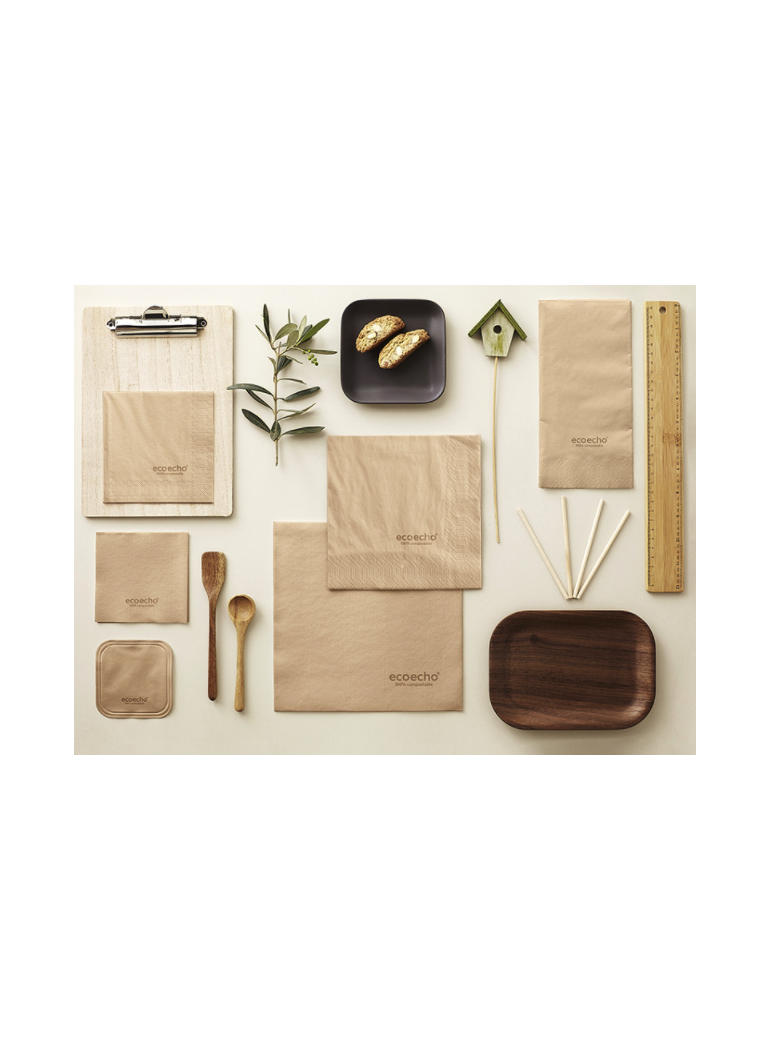 Servetėlės 33x33 cm 3 sl, Eco echo (250)