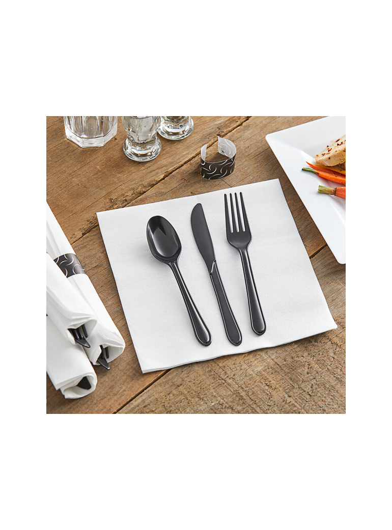 Servetėlės 33x33 cm 3 sl. baltos (125)