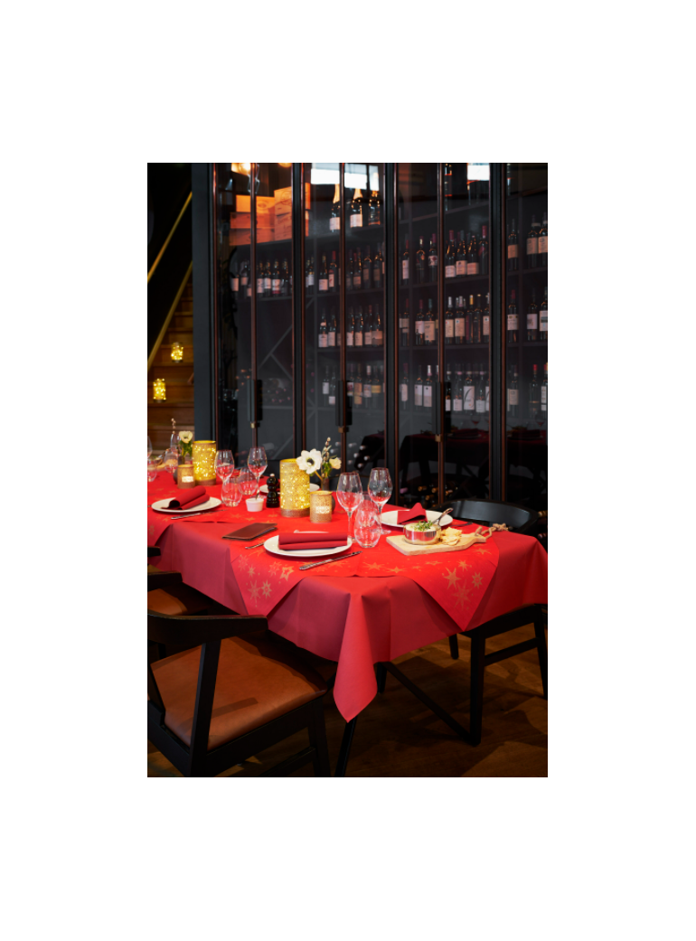 Servetėlės 33x33 cm 3 sl. raudonos (125)