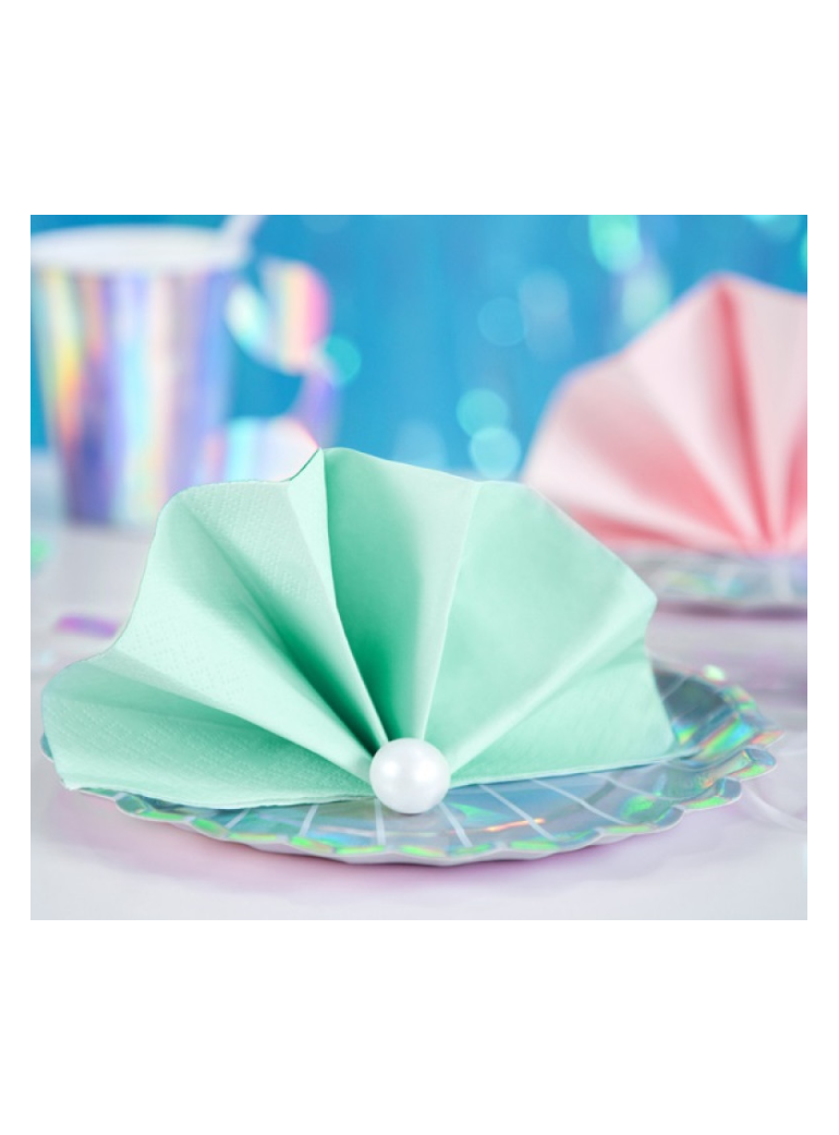 Servetėlės 39 cm DP  žydros (50)