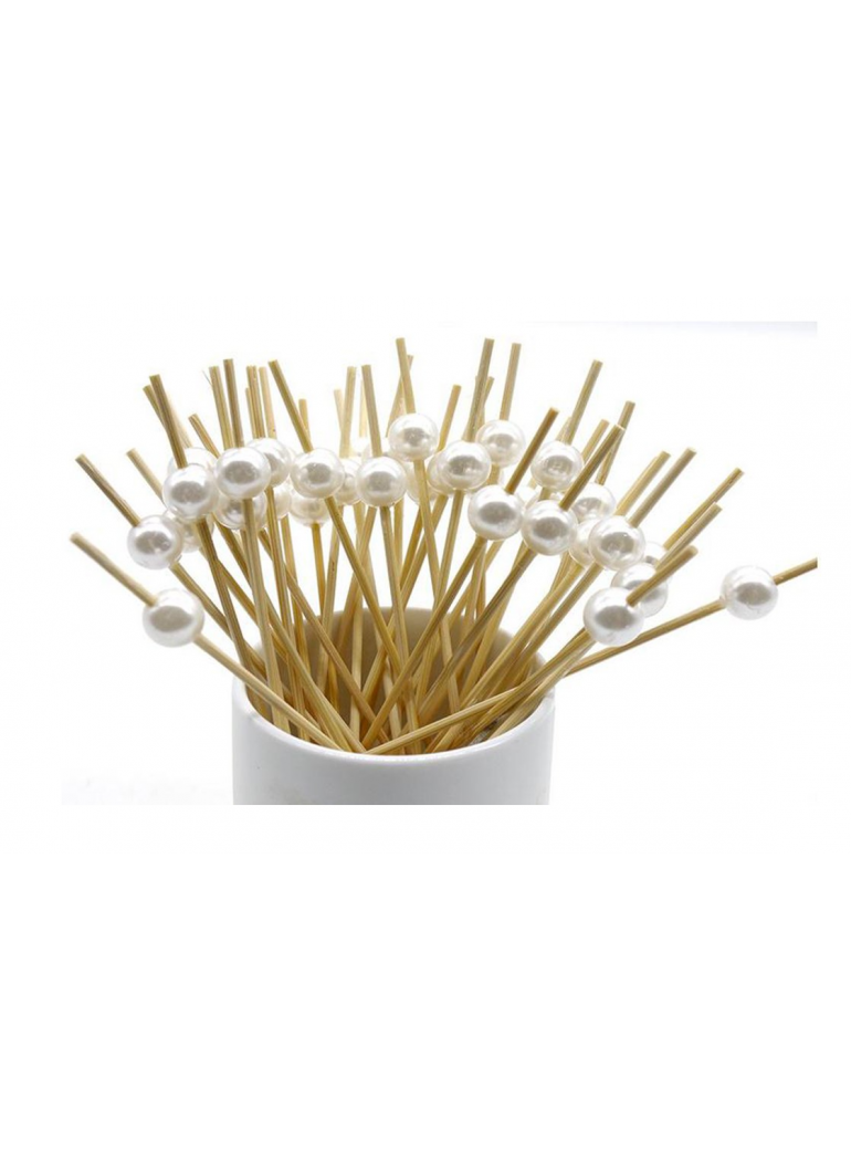 Smeigtukai bambukiniai 12 cm PERLAS (100)