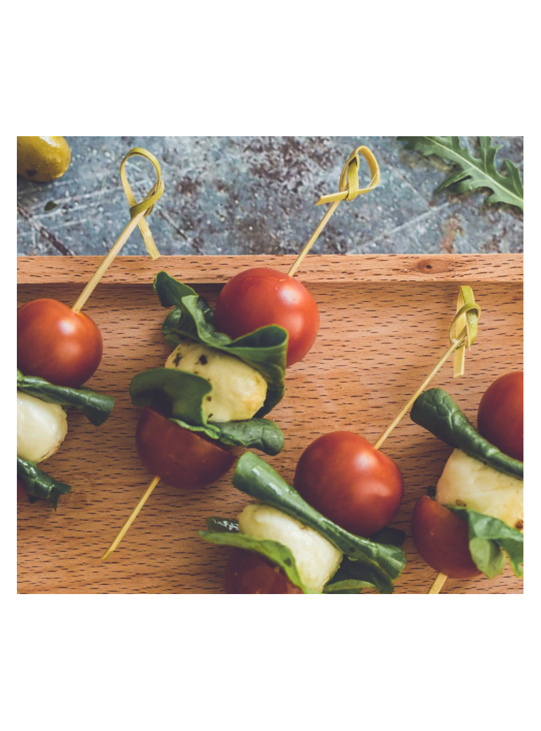 Smeigtukai bambukiniai 21 cm su mazgeliais (100)