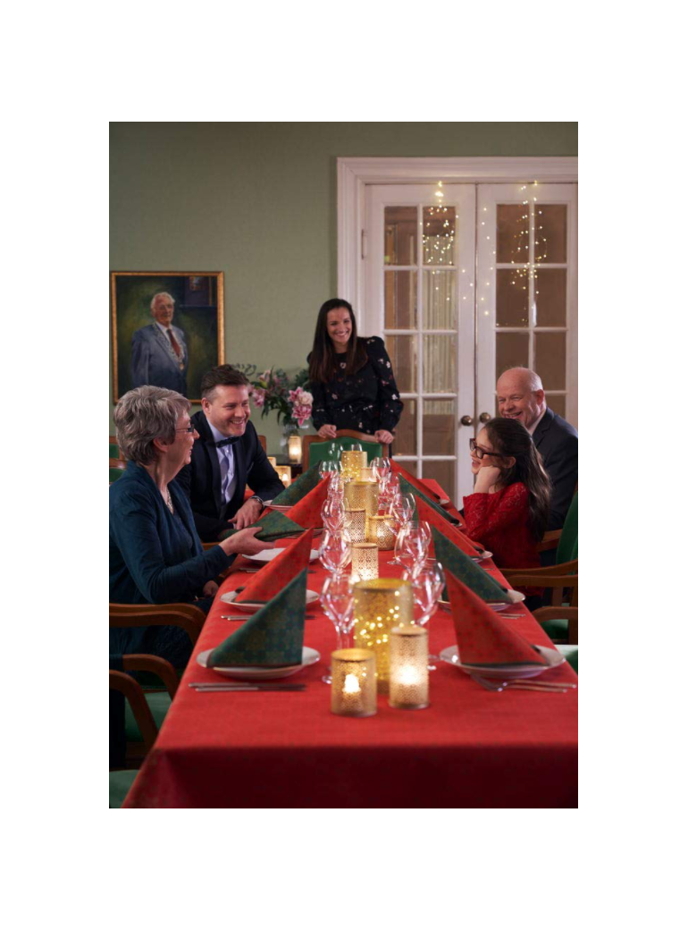 Tablecloth DAMASK 1.18x8 m, red (roll)