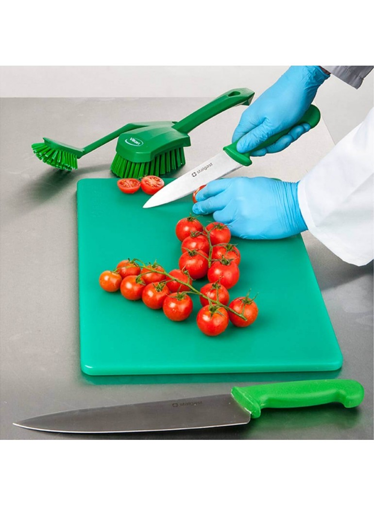 HACCP cutting boards,  40 x 25 x 1,2 cm, green, polyethylene