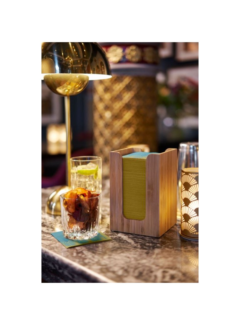 Dėklas 13x13 cm servetėlėms bambukinis