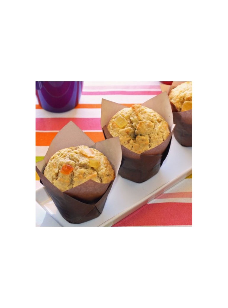 Baking baskets TULPE (brown, 200 pcs.)