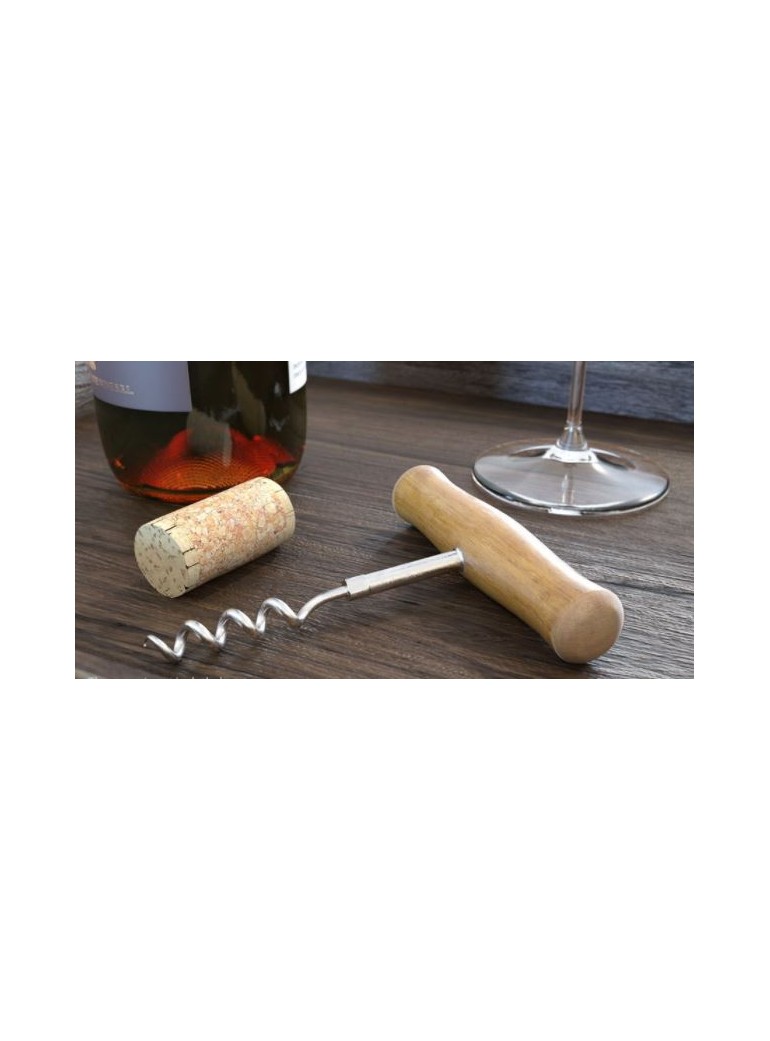 Atidarytuvas vynui su medine rankena