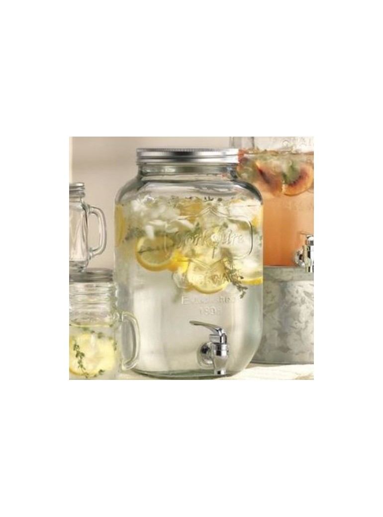 Indas su kraneliu 4 L stiklinis