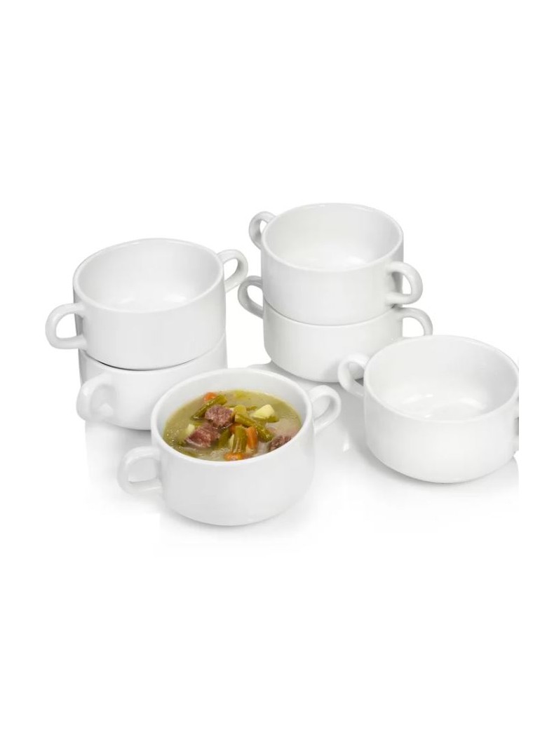 Dubenėlis sriubai su rankenėlėmis 260 ml. , porcel.