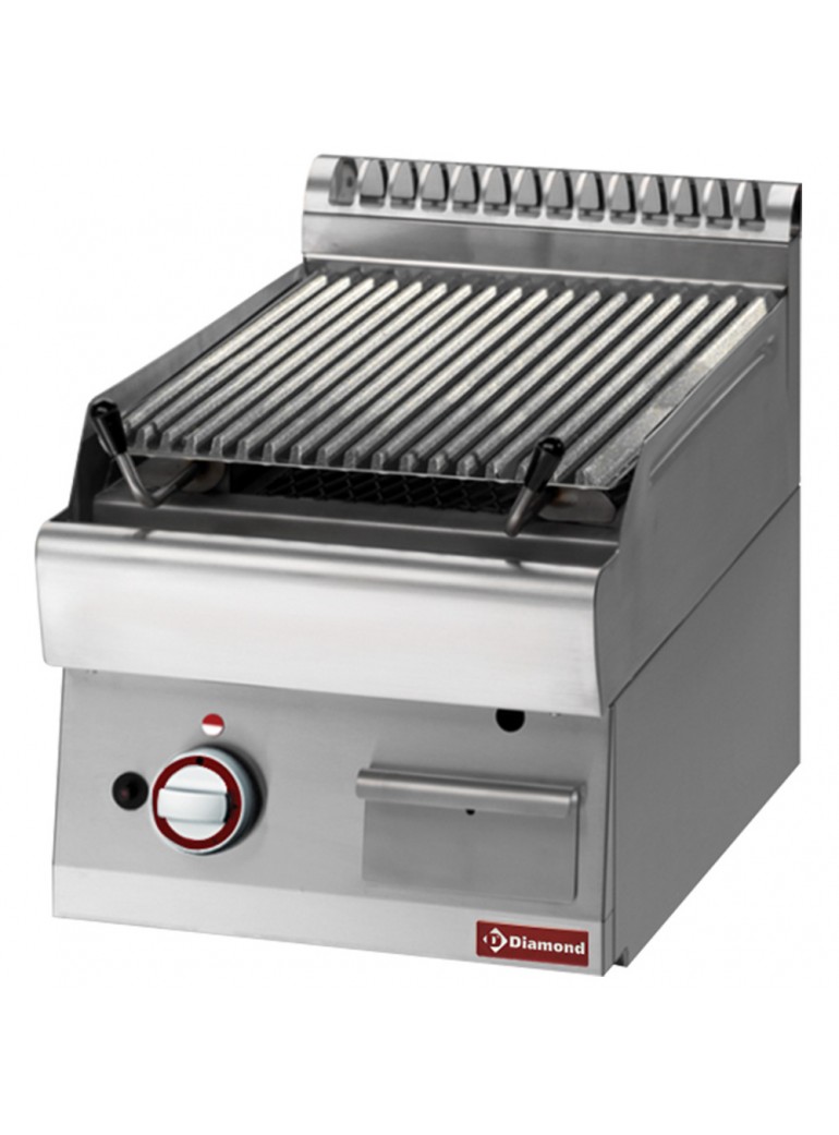 Diamond lava stone grill