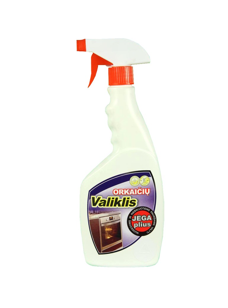 Valiklis orkaitėms su purkštuku 500 ml. JĖGA PLIUS Valiklis orkaitėms su purkštuku 500 ml. JĖGA PLIUS