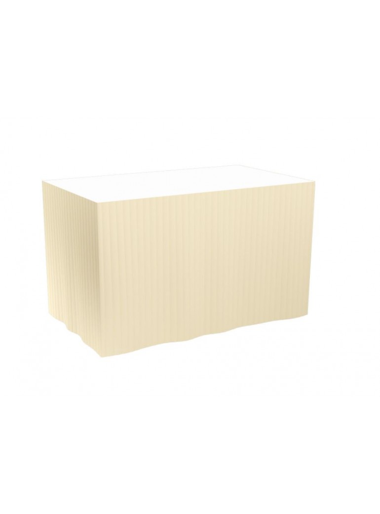 Staltiesė 0.72x4 m gofruota Vanilė