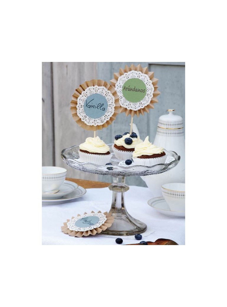 Cup napkins 9 cm, 8 layers, white, (500 pcs.)