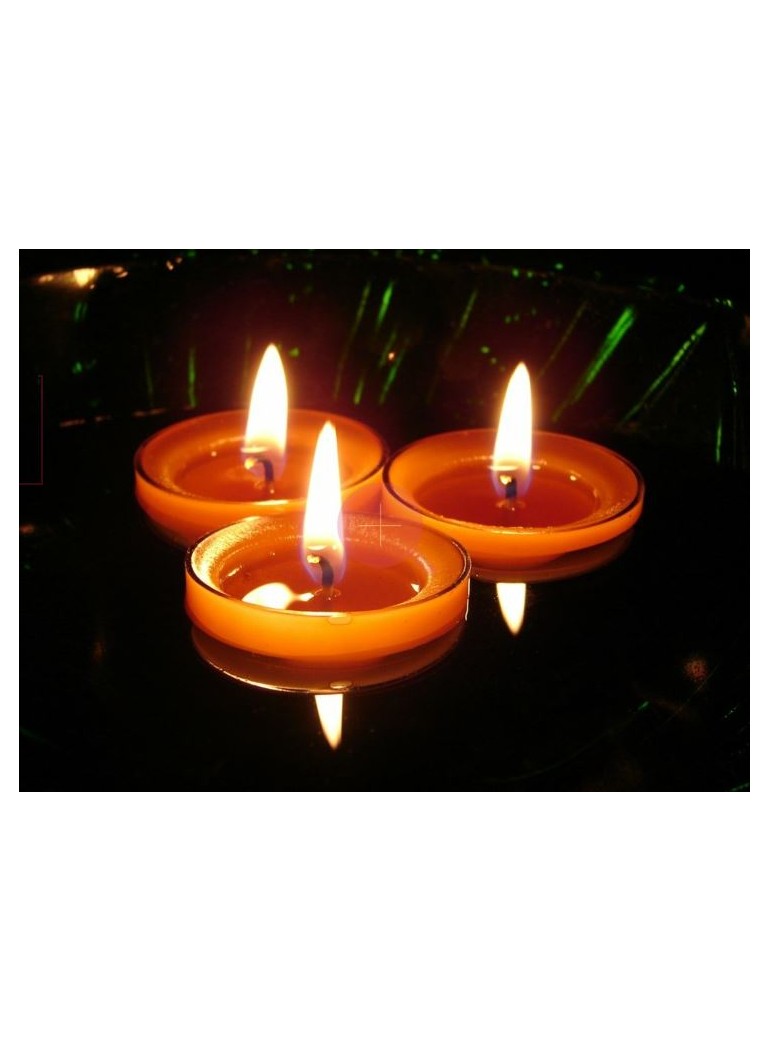 Žvakė plaukiojanti oranžinė