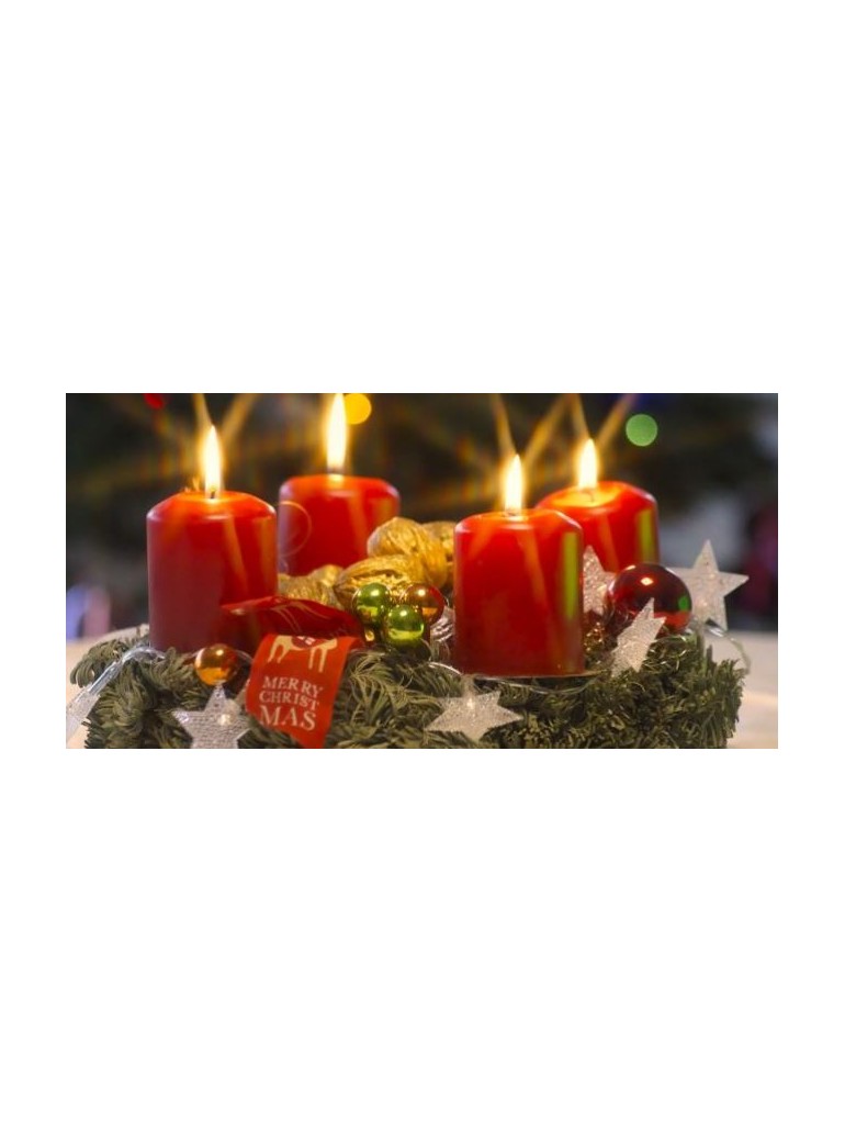 Žvakė cilindras 6x17 cm raudona