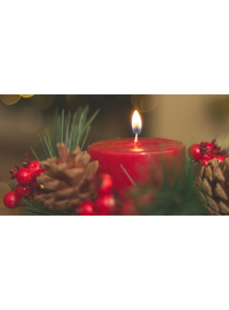 Žvakė cilindras 5x9 cm bordo