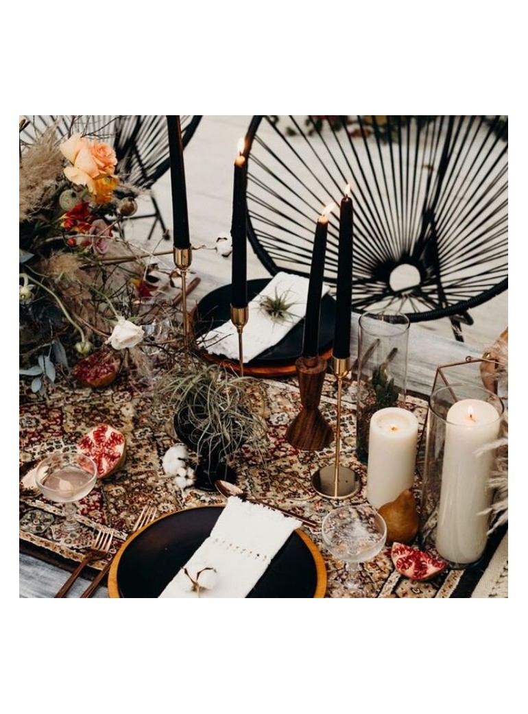 Žvakė 25 cm juoda DUNI