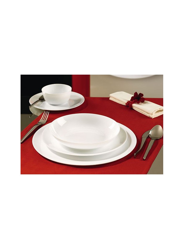 Lėkštė 24 cm. Coupe gili, porcel.