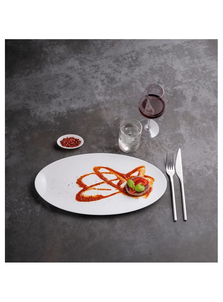 Lėkštė 32 x 16 Elipsė, porcel.