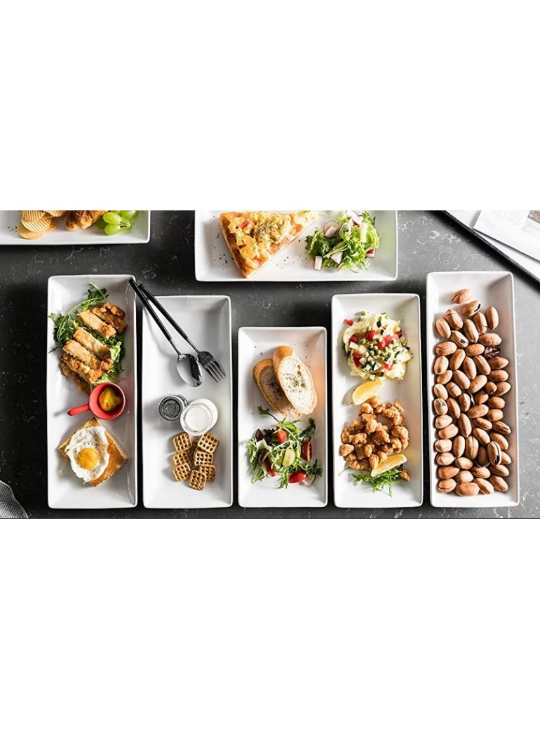 Lėkštė 40 x 11 cm. stačiakampė, porcel.