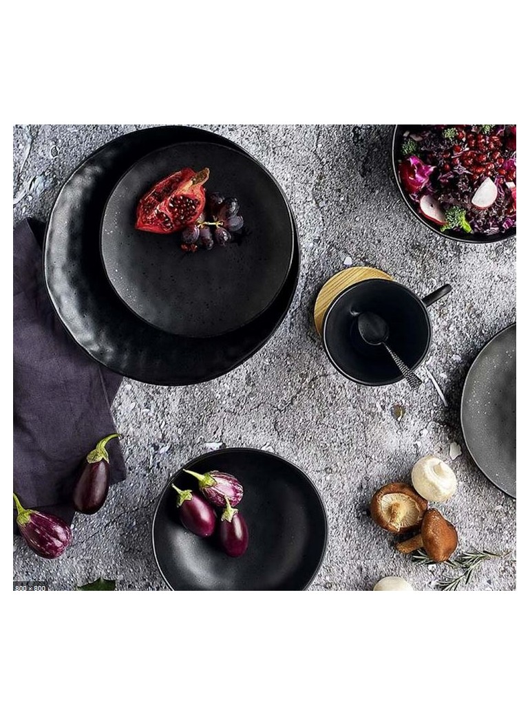 Lėkštė apvali 34,6 x 3,3 juoda melamino