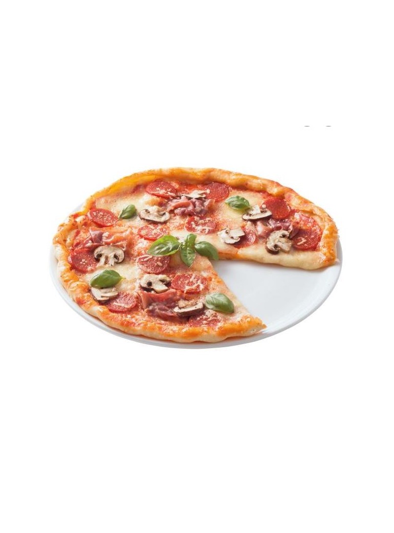 SATURNIA pizza plate. D31 cm. Porcelain white.