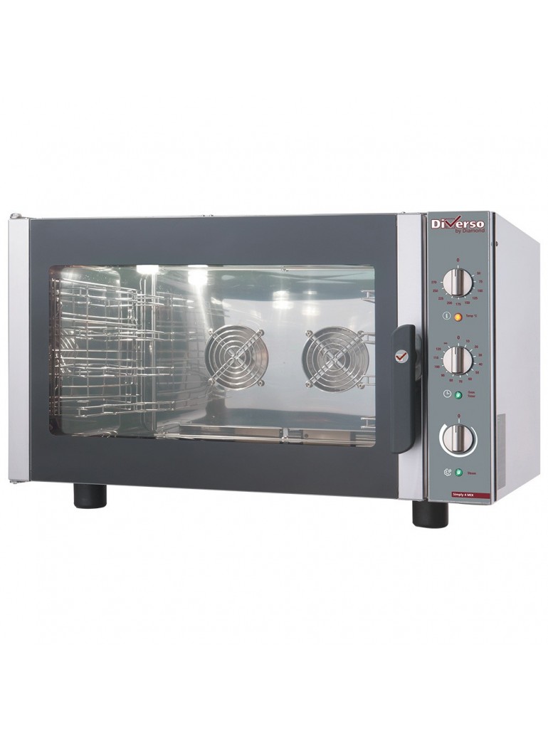 Diamond convection steam oven 4 x GN 1/1 or 600x400 mm.
