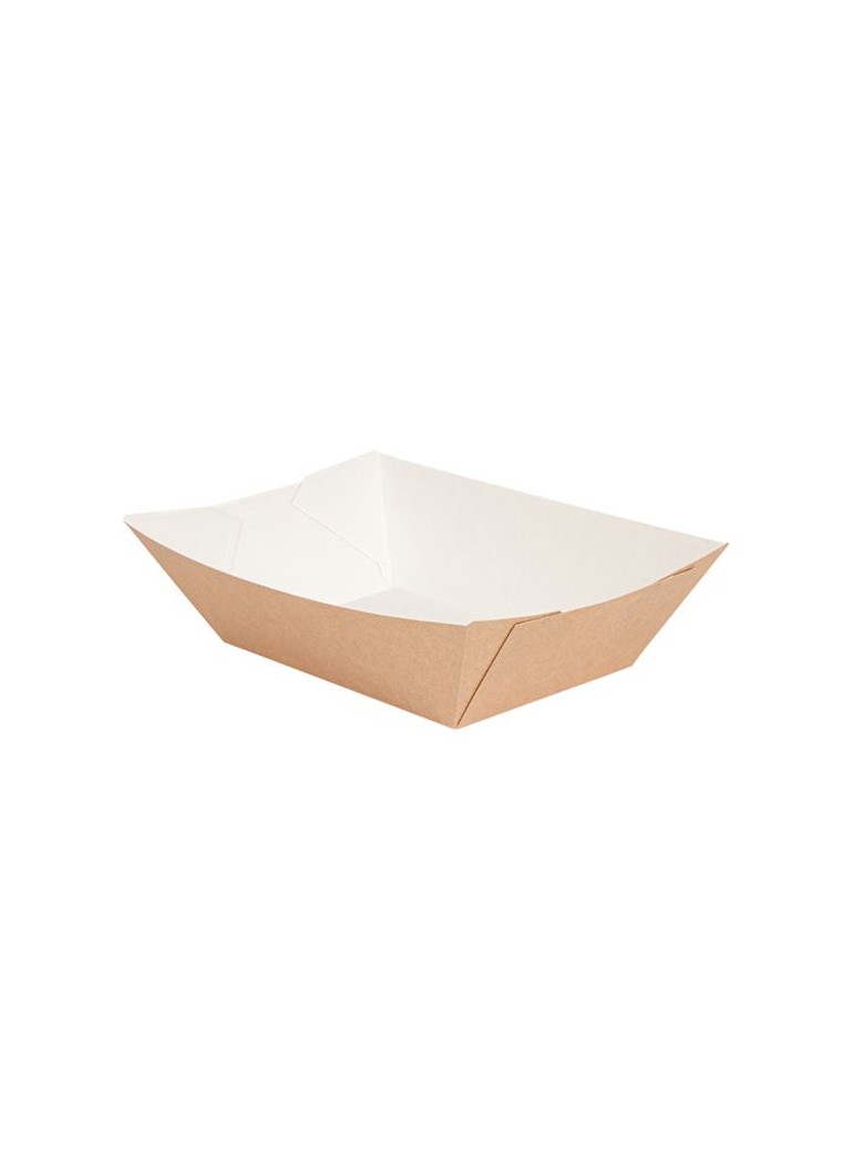 Vienkartinė lėkštė - dubuo THEPACK (rudas, 13,5 x 8,5 x 6,2 cm., 150 vnt.)