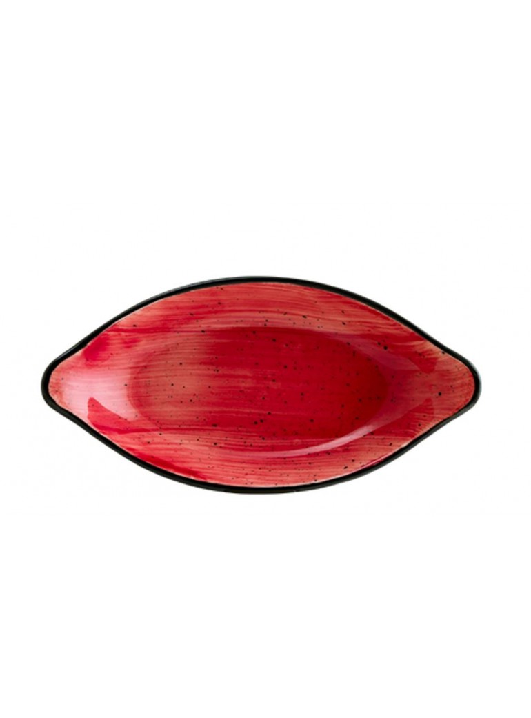 Lėkštė PASSION ovali su rankenoms 20 cm. porcel.