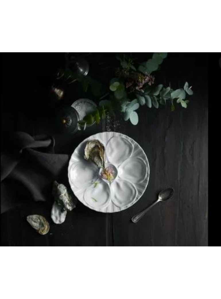 Lėkštutė austrėms D 25 cm. porcel.