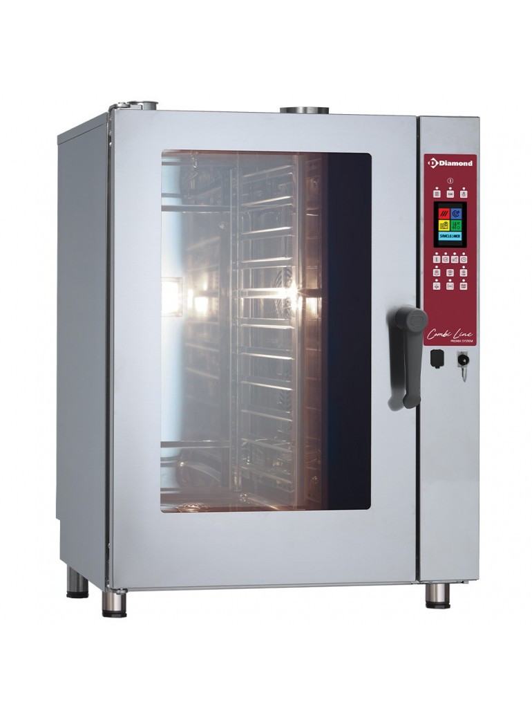 Diamond convection steam oven 11x GN 1/1, gas, with automatic washing system Diamond convection steam oven 11x GN 1/1, gas, with automatic washing system