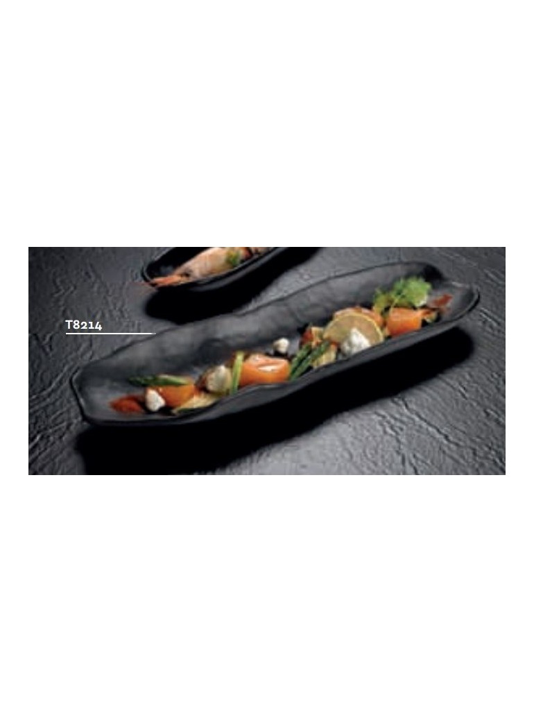 Padėkliukas 34x10,5x3 cm. juodas, melamino