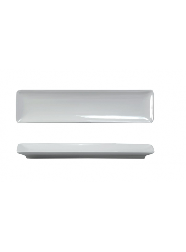 Lėkštė 40 x 11 cm. stačiakampė, porcel.