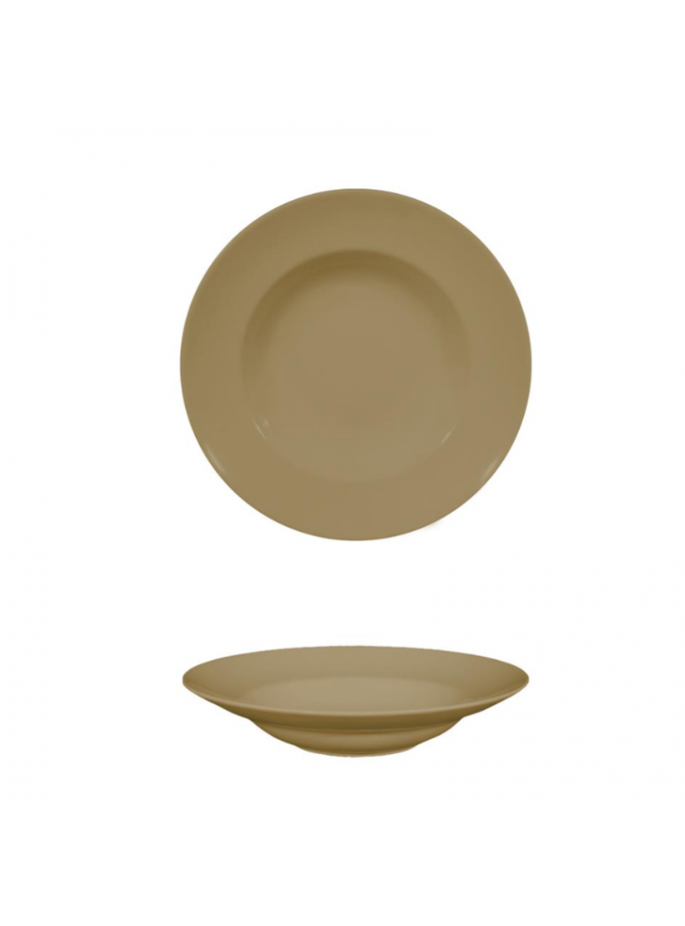 Bowl 26.5 cm. MEDRI Linea NAPOLI TABACO. Porcelain.