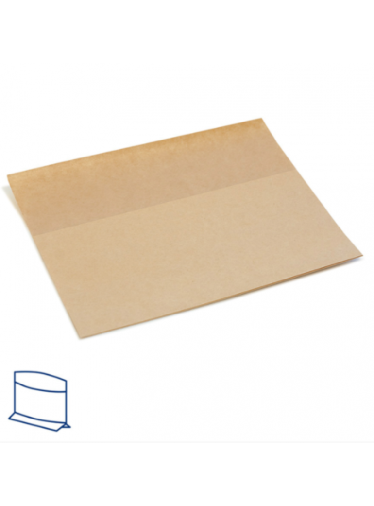 Maišelis 21x17/11x3 cm. pop. kangoo rudas (100)