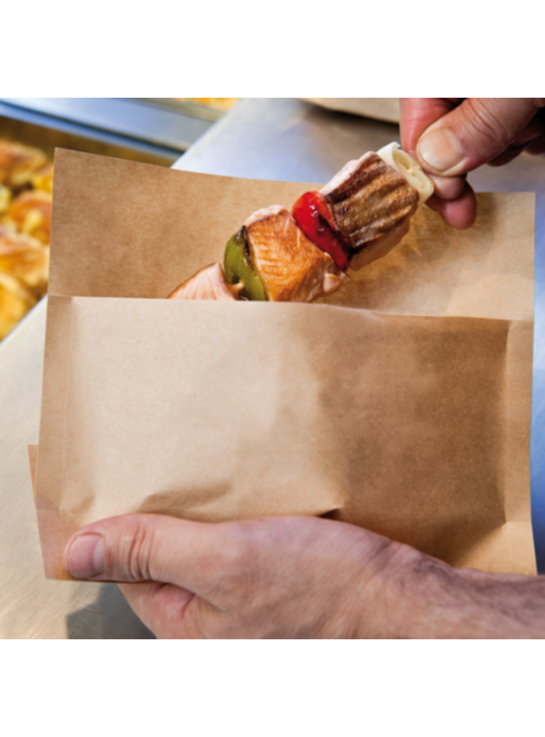 Maišelis 21x17/11x3 cm. pop. kangoo rudas (100)