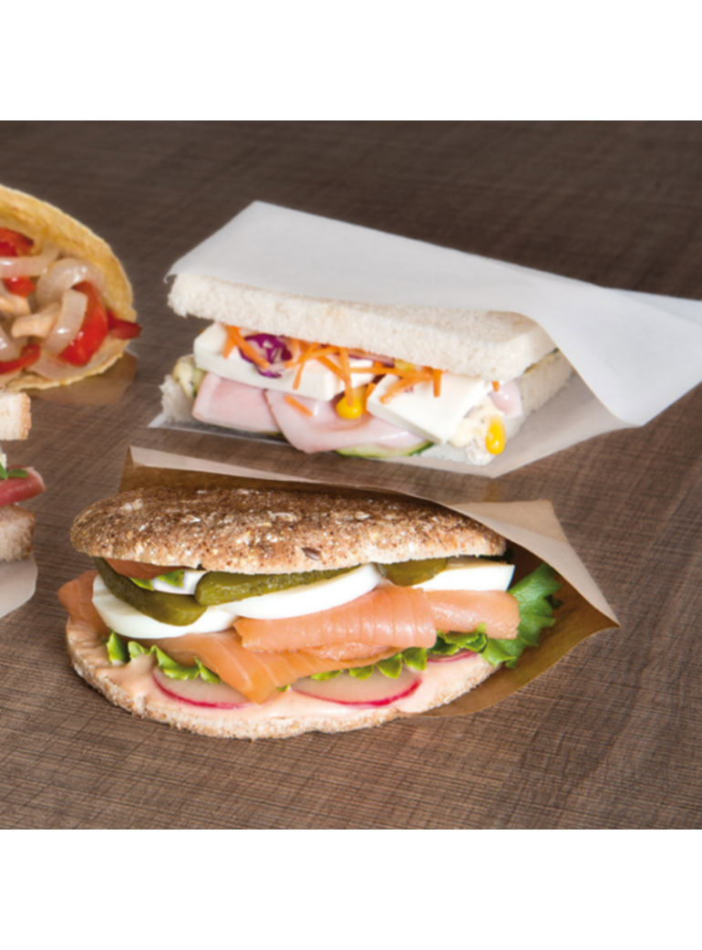 Maišelis 18x18,2 cm. rudas atviras (100)