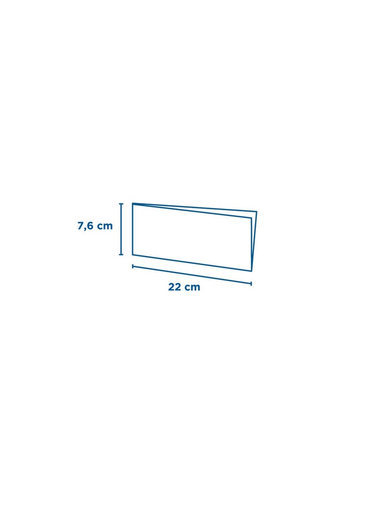 Maišelis 22x7,6 cm. hotdogui baltas atviras (100)