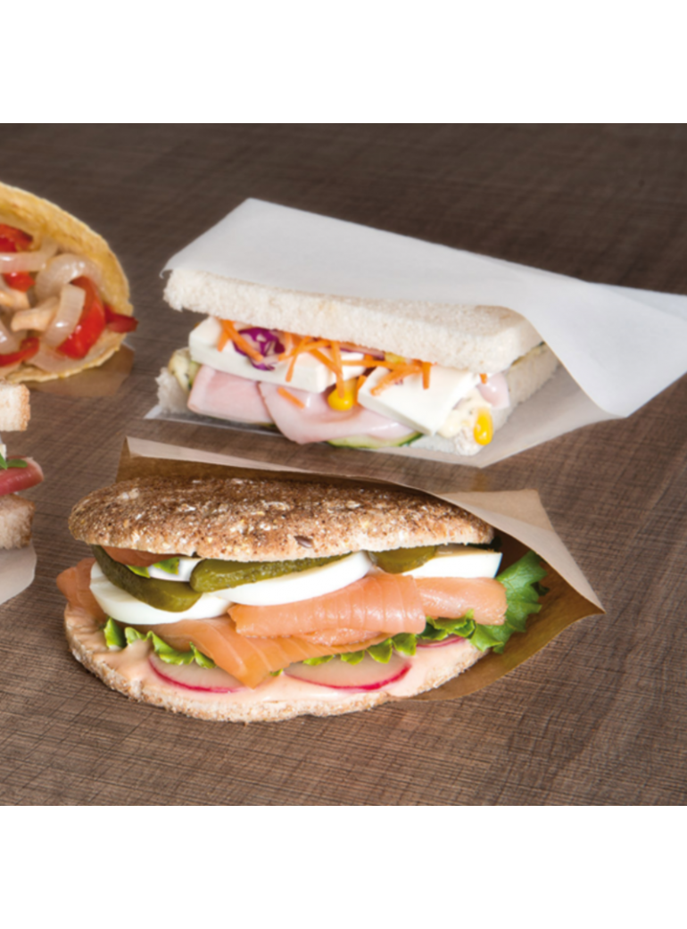 Maišelis 12x12,2 cm. rudas atviras (100)