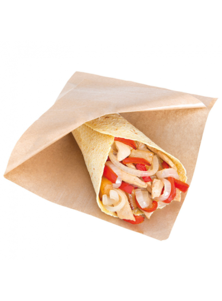 Maišelis 12x12,2 cm. rudas atviras (100)