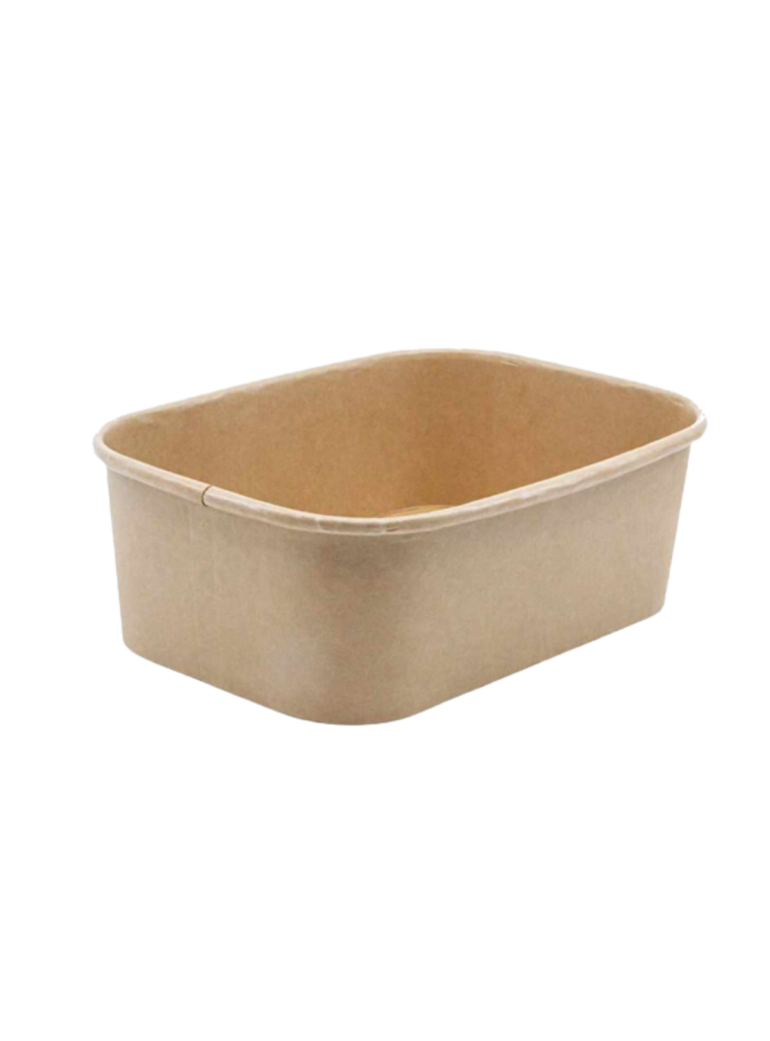 Vienkartinis indelis KRAFT keturkampis (500 ml., 50 vnt.)