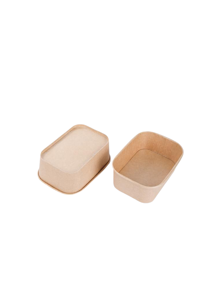 Vienkartinis indelis KRAFT keturkampis (500 ml., 50 vnt.)