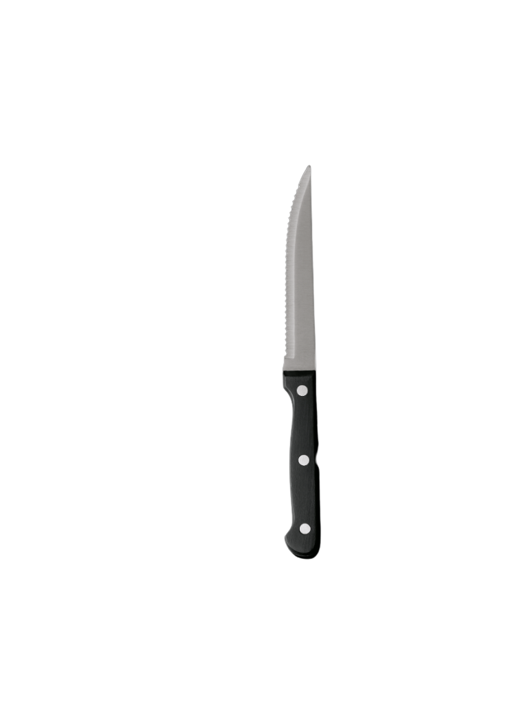 Šakutė steikui plastm rank. 19,5 cm.