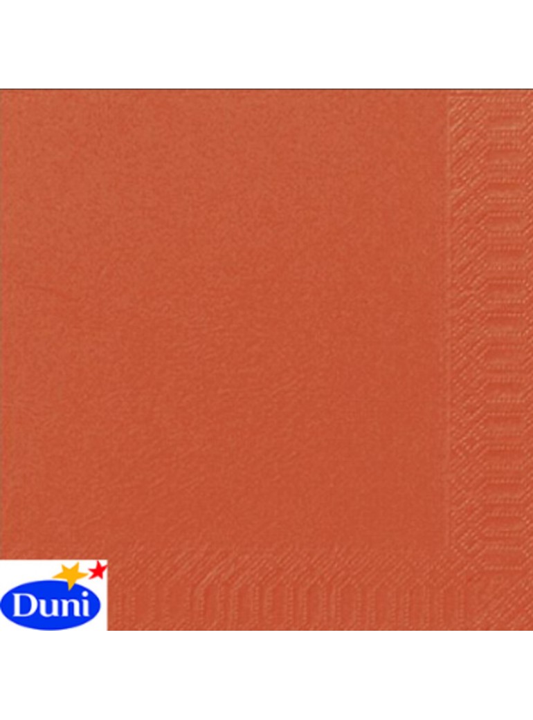 Napkins 3 layers, 24x24 cm, Terracotta (250)