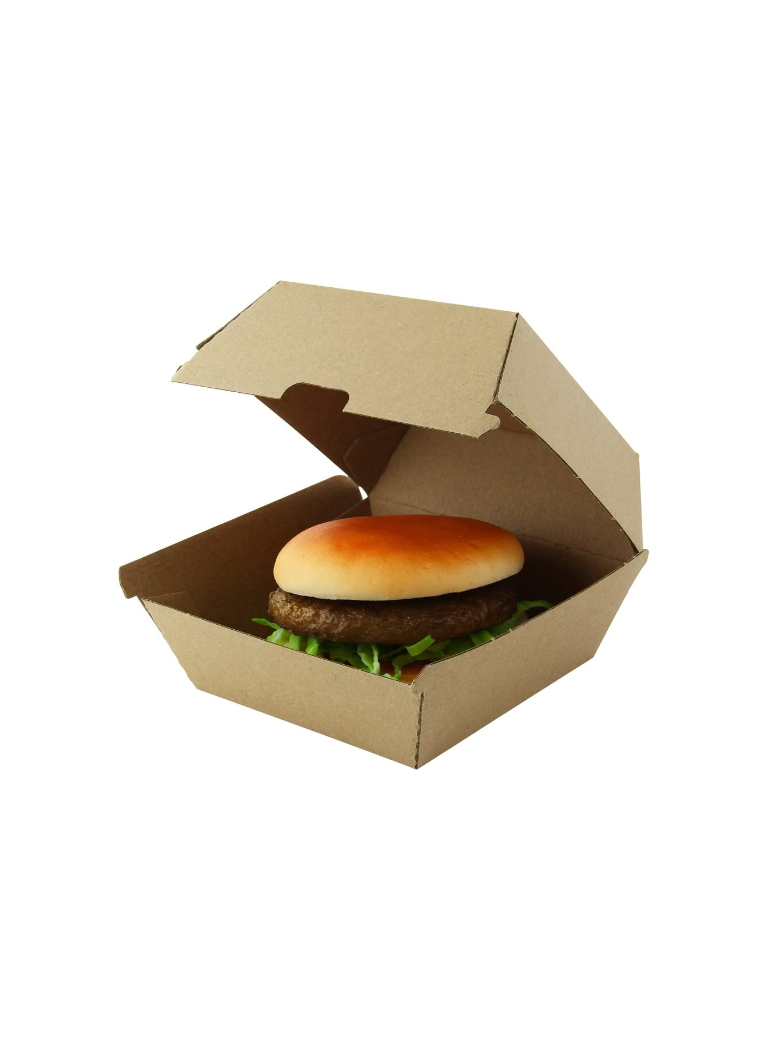Disposable box for hamburger (11.5 x 11.5 x 7 cm., 100 pcs.)