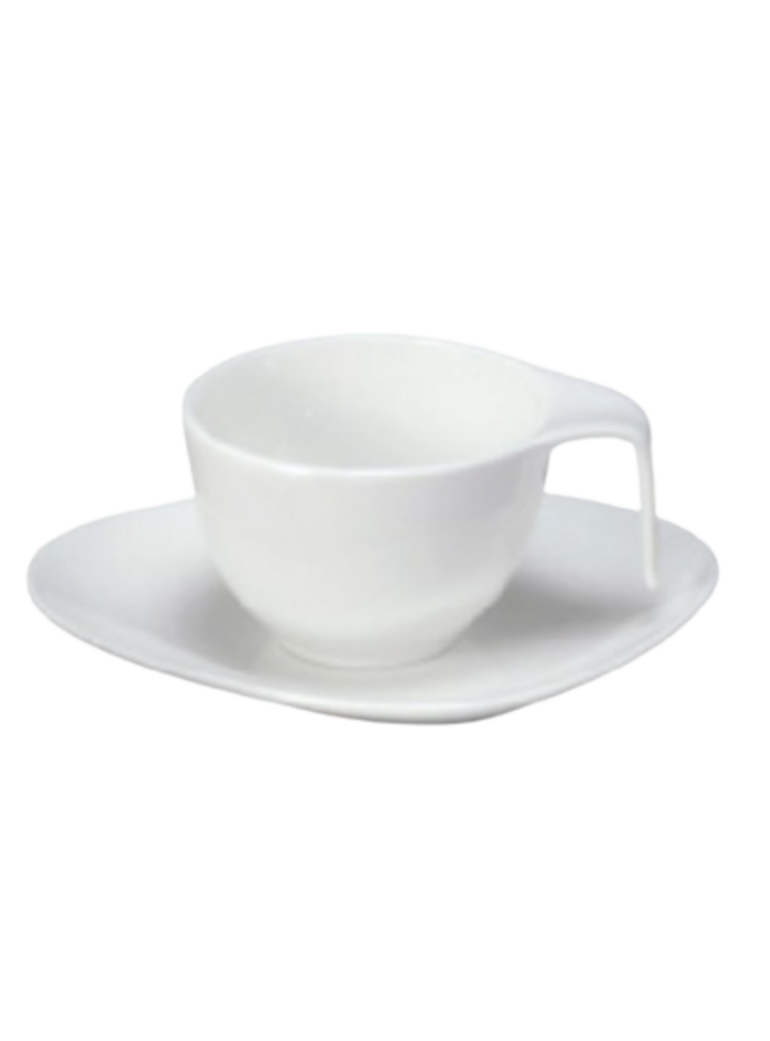 Puodelis su lėkštute 25 cl. porcel. 4 vnt